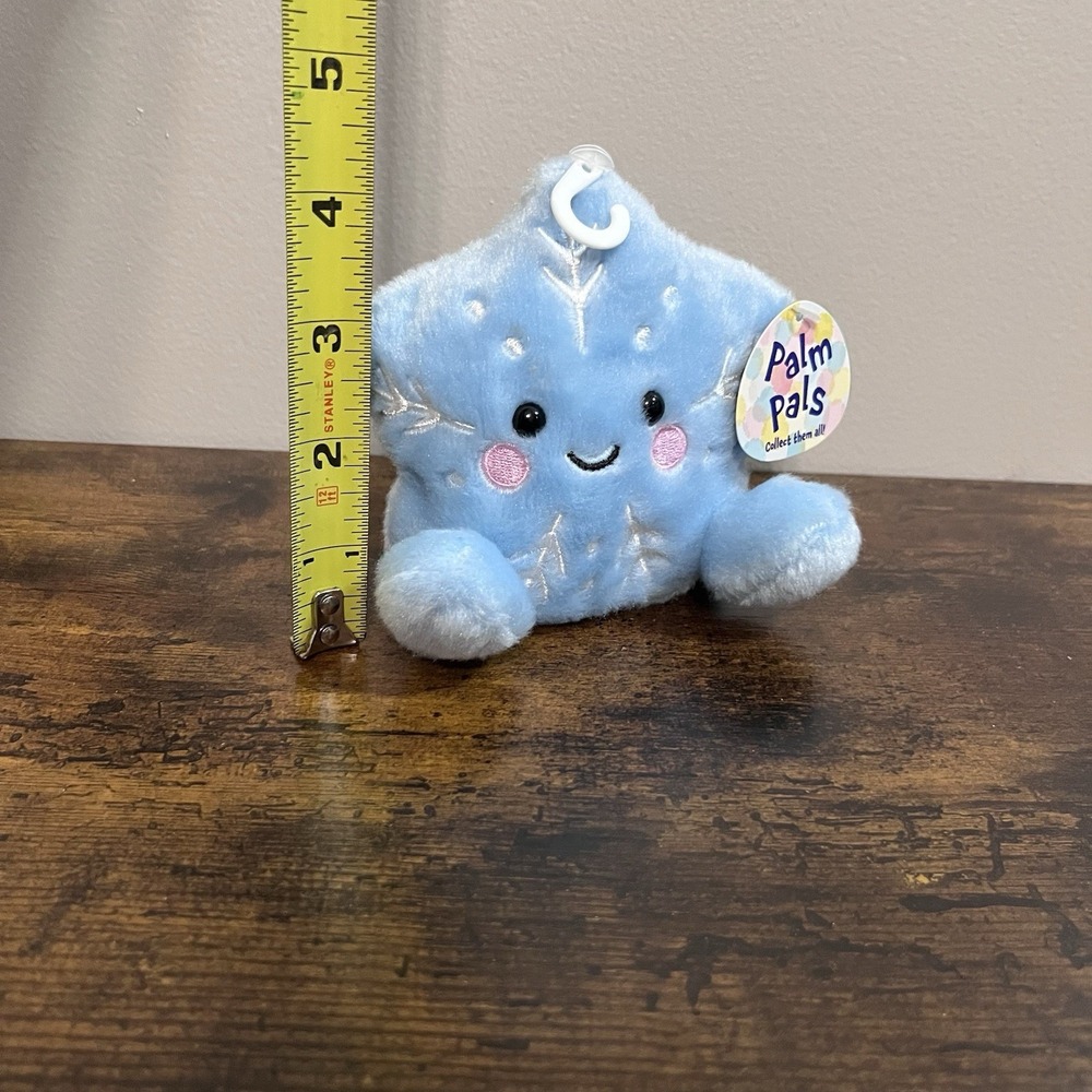 Aurora Palm Pals Frosty Snowflake Blue Bean Plush With Tags 2022 - Picture 8 of 8